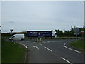 Lane approaching the busy A14