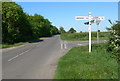 SK7113 : Crossroads on Ashby Folville Road by Mat Fascione