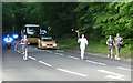 The Olympic torch approaches Alnwick