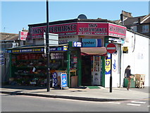 TQ3385 : Akin Supermarket, Shacklewell Lane E8 by Robin Sones