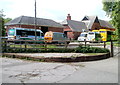 Vehicles parked in Coleg Gwent Usk Campus 