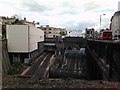 TQ3182 : View of the railway lines into and out of Farringdon station from Ray Street bridge by Robert Lamb