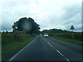 A5104 at Pontblyddyn boundary sign