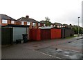 Garages to rear of properties on Lake Terrace