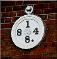 Date plaque on first house on Saxby Road