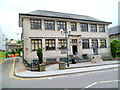 Grade II listed central library and statue, Merthyr Tydfil