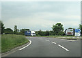 A616 turnoff from M1 junction 30