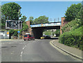 A259 crossed by Bexhill to Hastings railway line