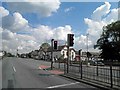 Waiting at the traffic lights across from The Swan public house, Bucklow Hill