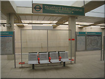 TQ3884 : DLR: Stratford International by Mr Ignavy