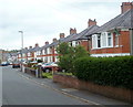 Ffrwdgrech Road north of the A40 bridge, Brecon