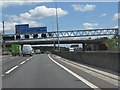 M25 motorway nearing Sarratt Lane bridge