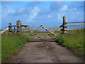 Gated road to Broomstreet Farm