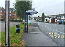 SO9194 : Northway Bus Stop by Gordon Griffiths