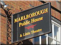 Sign for The Marlborough Hotel, Pavilion Street, BN1