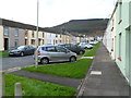 SS8592 : Parking area, Grove Street, Nantyffyllon  by Jaggery