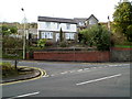 Nantyffyllon: Picton Street houses at the Nantyffyllon Terrace junction