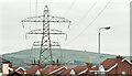 Pylon and power lines, Glengormley, Newtownabbey