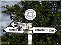 SU6056 : Monk Sherborne, Golden Jubilee Signpost by Colin Smith