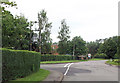 Road junction in Aylesby by the church