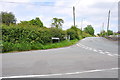 Junction of Akesmoor Lane with Wedgwood Lane