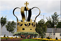 D4002 : Diamond Jubilee crown, Larne by Albert Bridge