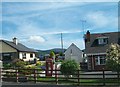 Bungalows on the western entrance to the village of  Meigh