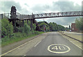 A4 Bath Road passes under Knowl Hill Footbridge