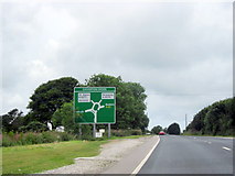 SW7546 : A390 Approaching A30, Chiverton Cross by Roy Hughes