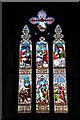 Stained glass window, Cleeve Prior church