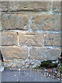 Benchmark on wall of Hucknall Road