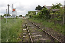 SE3292 : Ainderby Station level crossing, Morton-on-Swale by Roger Templeman