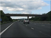 SP6209 : M40 motorway - Menmarsh Road bridge by Peter Whatley