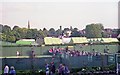 TQ2471 : Wimbledon 1987 - The view South from the Centre Court building by Barry Shimmon