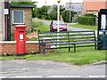 Tattershall - Woodhall Spa postbox (ref. LN4 99) and millennium seat 