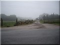 Farm access off minor road south from Mains of Keir