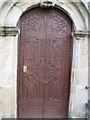 C2502 : Raphoe Cathedral door by Willie Duffin