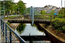 M2925 : Galway - River Corrib Walk-Cana, Secure Footbridge by Joseph Mischyshyn