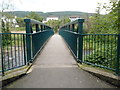 SO0503 : Footbridge across the Taff from Pentrebach to Abercanaid by Jaggery