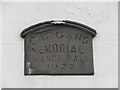 Plaque, Cargans Memorial Orange Hall 1923