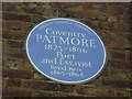 Blue plaque to a poet in Percy Street