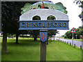 TG1905 : Cringleford Village Sign by Geographer