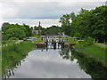 Locks 15 and 14 on the Forth and Clyde Canal