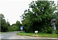 Road junction west of Bodiam