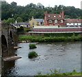 West bank of the River Usk adjacent to Usk Bridge, Usk