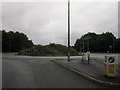 Traffic island on Oakwood Gate