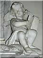 SU3193 : Cherub, Packer Monument, Church of St Faith, Church Street, Shellingford (2) by Brian Robert Marshall