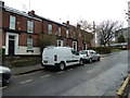 White van in Broomspring Lane