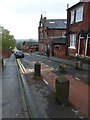 Pedestrians in Broomspring Lane