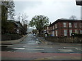 Looking across the B6069 towards Claremont Place